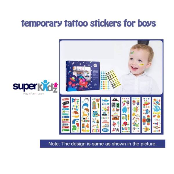 101 .b. TATTOO STICKERS SET FOR BOYS, TK -650