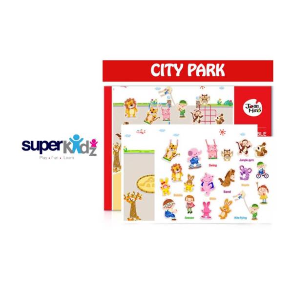 112 .a. REUSABLE STICKER PAD -CITY PARK , TK - 800