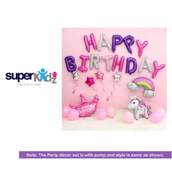 127 . PARTY DECOR SET - UNICORN , TK - 800