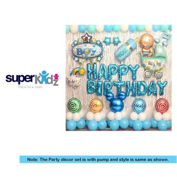 135 . PARTY DECOR SET - 1st BIRTHDAY FOR BOY, TK - 1680