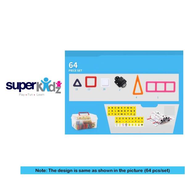 24 . MAGNETIC BULDING BLOCKS - 1 , ( 64 PCS )