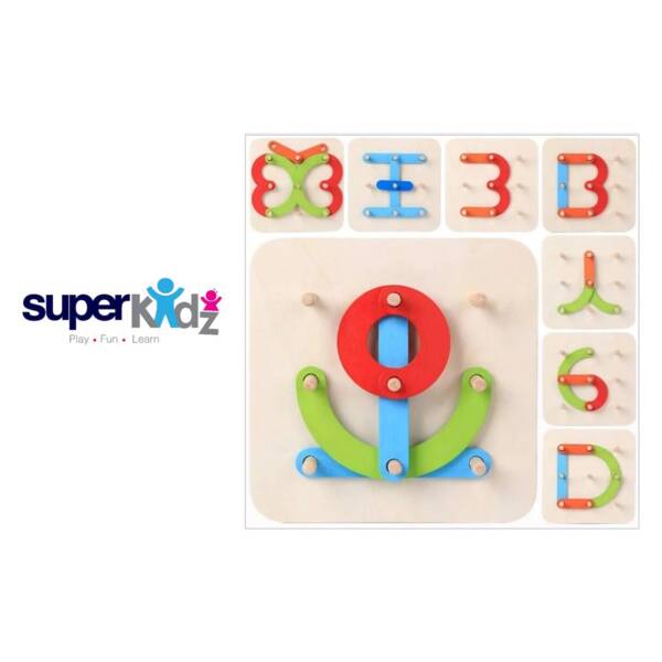 36 .b. WOODEN LETTER MATCHING , TK - 400