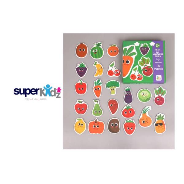 90 .a. PUZZLE MATCHING ,FRUITS & VEGETABLE , TK - 550